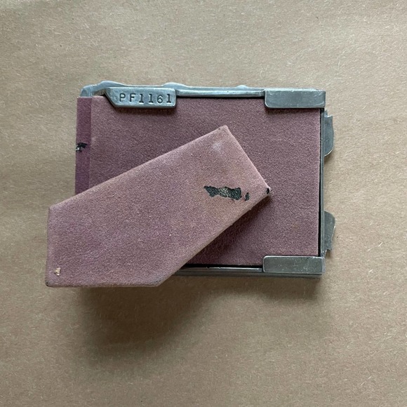 Fine Pewter Picture Frame Doves Ribbon Roses VTG 1989 Seagull Canada Small 2 x 3 - Picture 4 of 5